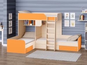 Трехместная кровать Трио (РВ-Мебель)